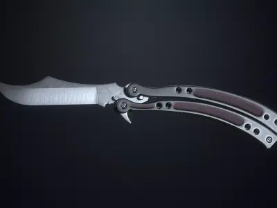 Tactical Knives Low-poly 3D model