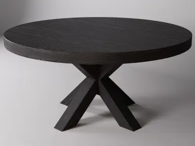 Cubano round dining table Free 3D model