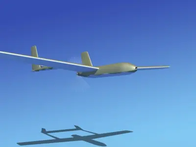 Mohajer 3 Drone V02 3D model