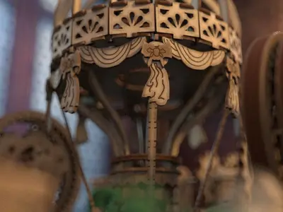 Wooden balloon 3D model