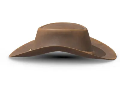 Cowboy Hat Low Poly PBR Realistic Low-poly 3D model