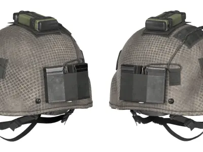 MICH HELMET LOW CUT Low-poly 3D model