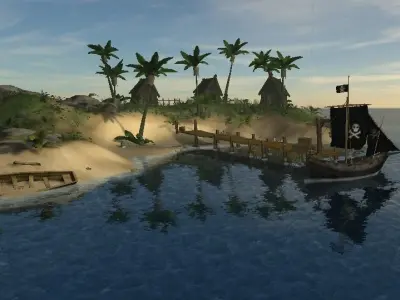 Ship Pack Low-poly 3D model