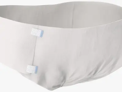 Healthcare Adult Diaper with Adjustable Tabs White 3D model