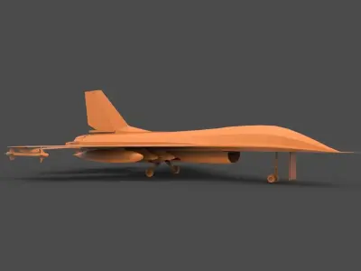 XJ1-1 fighter jet 3D print model