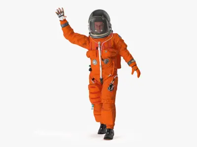 Space Shuttle Advanced Crew Escape Astronaut Rigged 3D model