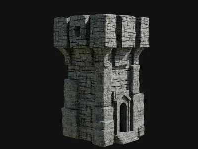 WIZARD MAGE SORCERER TOWERS FANTASY TOWER WATCHTOWER COLLECTION Low-poly 3D model