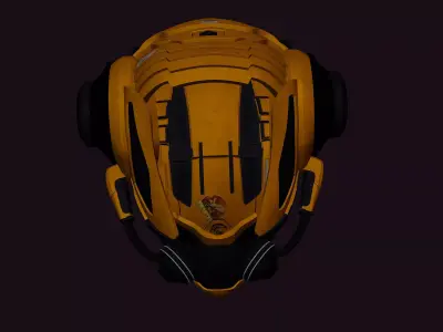 Pilot Helmet  - Highpoly Model 3D model