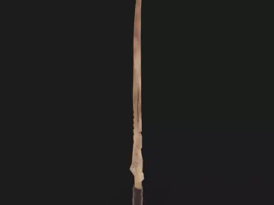 Ancient Fantasy Bone Sword v2 Low-poly 3D model
