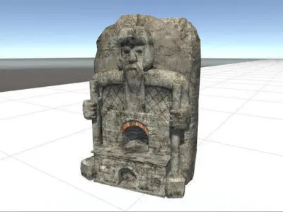 Dwarven forge Free low-poly 3D model