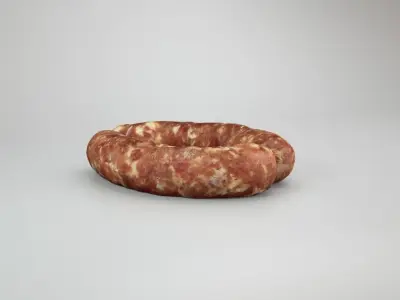 Raw Pork Sausage Free low-poly 3D model
