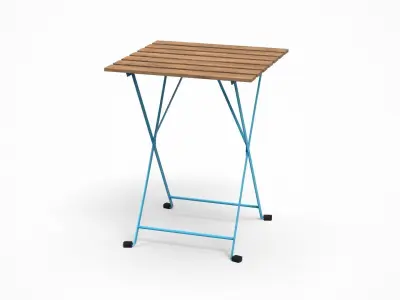 TARNO table blue Low-poly 3D model