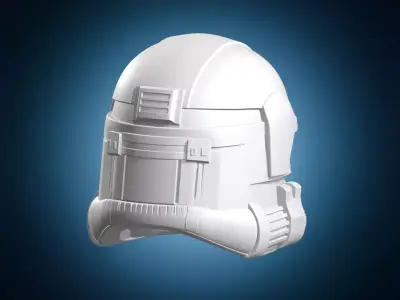 Futuristic Sci-Fi Armor Helmet Design 3D print model