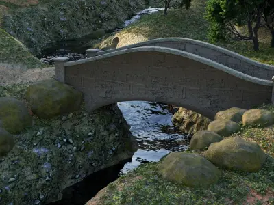 Temple Ruins Asset Pack Free low-poly 3D model