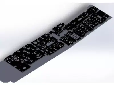 F-16 Left Hand Panels Bundle models 3D print model