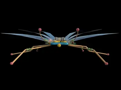 Spy Bug Low-poly 3D model