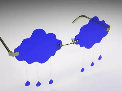 Rain Sunglasses 3D model