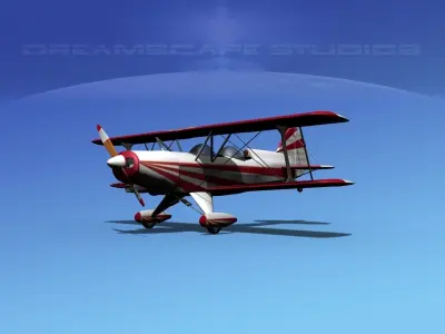 Acro Sport II Biplane 3D model