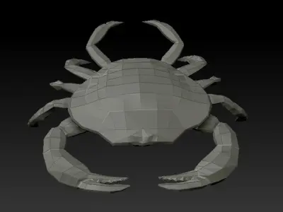 3D CRAB -LOWPOLY Low-poly 3D model