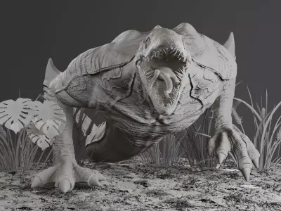 Skullcrawler monster creature 3D model