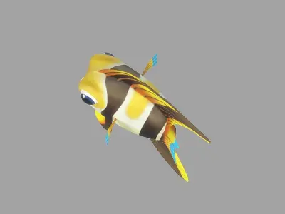 Cartoon Fish 17 Low-poly 3D model