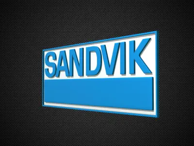 sandvik logo 3D model