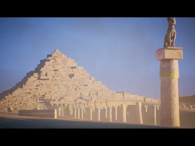 Antient Egypt Environment Kit - UE4 Low-poly 3D model
