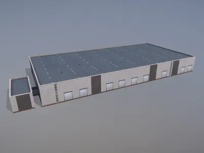 Arlanda Schenker Logistics Low-poly 3D model