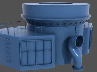 Nendo Shiki stern barbette - Commercial license - 1-100 scale 3D print model