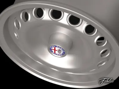 Alfa Romeo Giulia rim 3D model