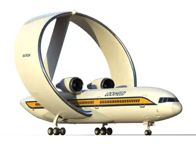 Lockheed Ring Wing airliner 3D model