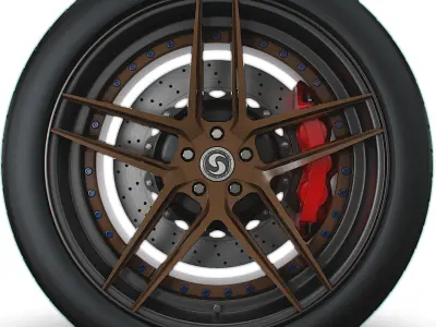 Signature wheel 3D model