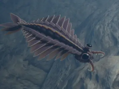 Anomalocaris Canadensis Low-poly 3D model