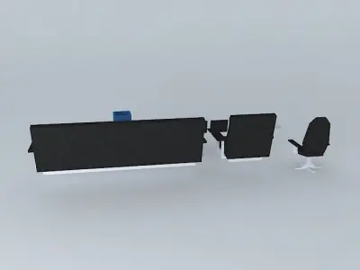 Office prefabs Free 3D model