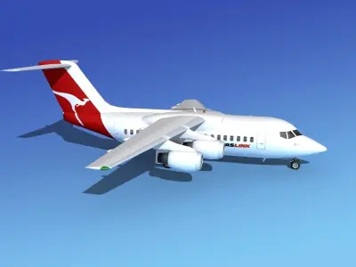 BAe 146-100 Qantas Link 3D model