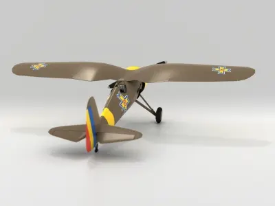 Very simple PZL P11c Romanian Air Force 3D model