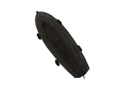 Free Game Ready Wooden Boat Free low-poly 3D model