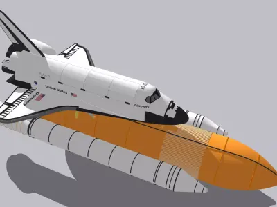 Discovery Space Shuttle 3D model