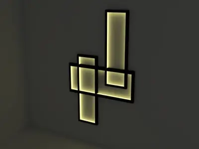 Wall Lamp Free 3D model 5