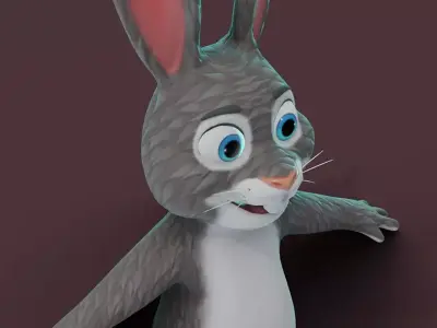 Animated Cartoon Animals 3D Models Pack 10 Free low-poly 3D model