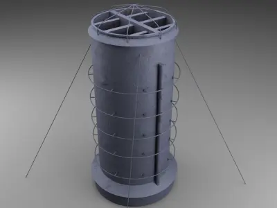 Battle ship Kawachi Miniatures Low-poly 3D model