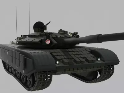 T-90 Main Battle Tank -2 Versions- UA and RU 3D model