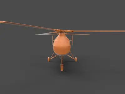 Boeing Vertol H-21 3D print model