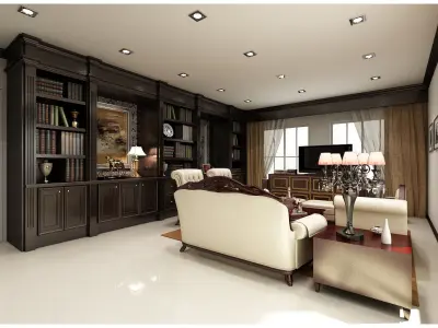 private work room 3D model