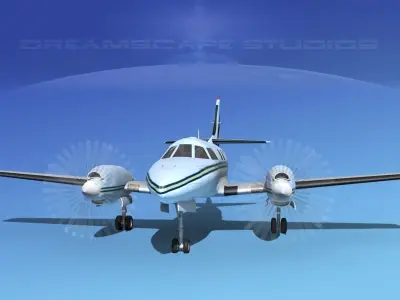 Swearingen SA226-T Merlin III V09 3D model