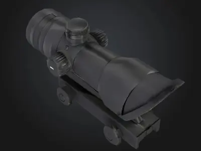 Tactical Optic ACOG Scope for Military 3D model
