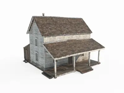 19th century architecture villa 3D model