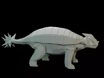 Low-Poly Ankylosaurus dinosaur Free low-poly 3D model