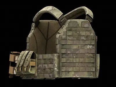 TYR Tactical PICO DSX Assaulter Plate Carrier V3 Low-poly 3D model