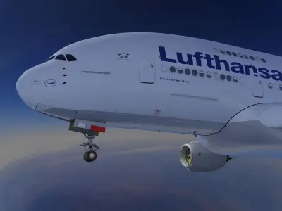 A380 Lufthansa 3D model